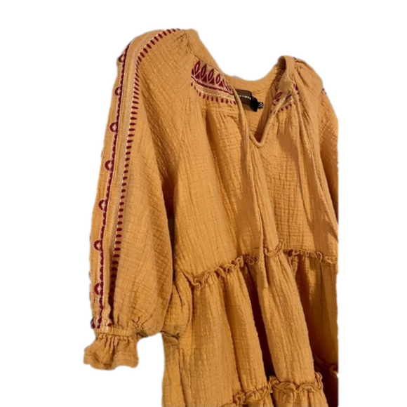 - Code X Mode size medium embroidered tiered dress - Picture 3 of 8